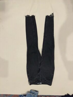 Old Navy Black Skinny Jeans with Raw Hem